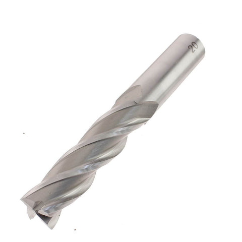 End Mill CNC 20mm Series 10 HSS-Co 8% 4 Flute Weldon Shank Long Series YG