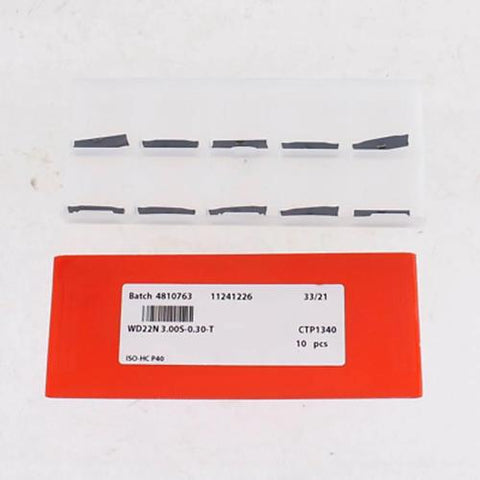 CNC Cutting Inserts WD22N 3.00S-0.30-T  CTP1340  (Pack 10)