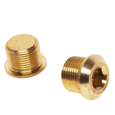 Metric Hydraulic Blanking Plug Male 1.5  M20 Flanged Brass Allen Key Ten mm hex