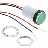 LED GREEN ROUND PANEL MOUNT INDICATOR  PML50GFVW 17.5MM  28VDC